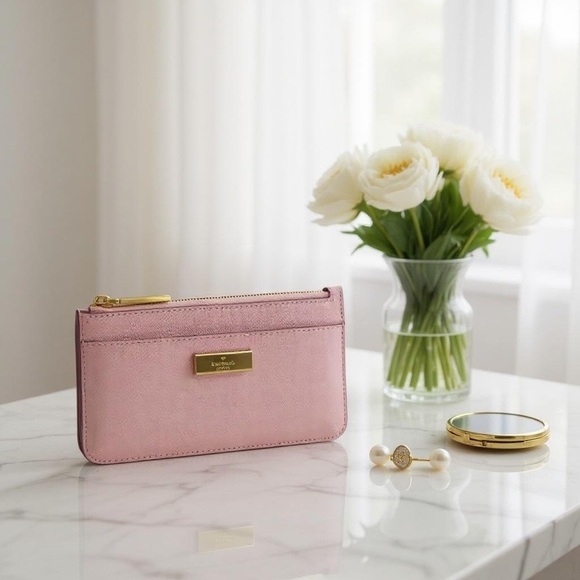 Kate Spade Kenzie Limited Edition Card Holder - Pink Horizon - NWT - Picture 1 of 8